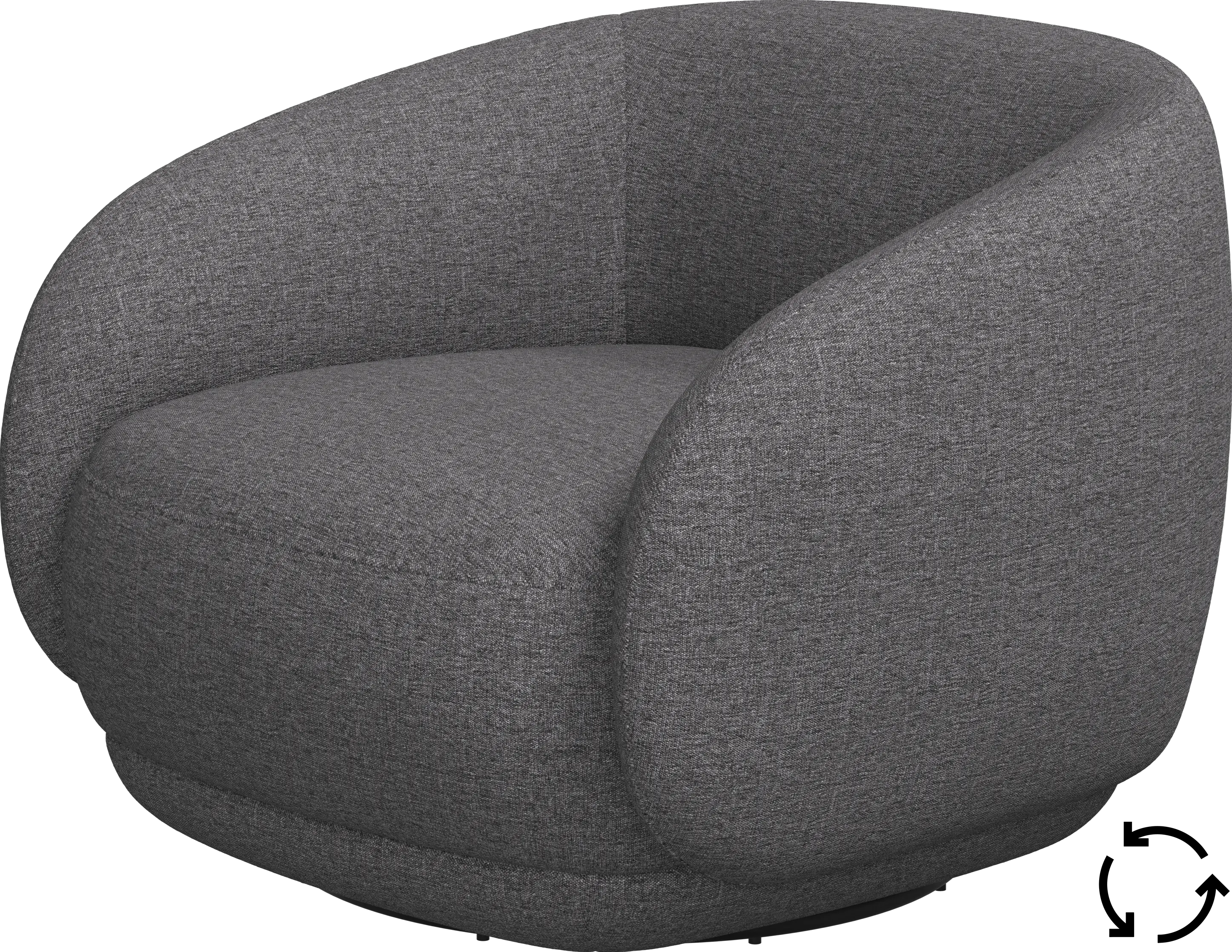 Bolzano armchair with swivel function